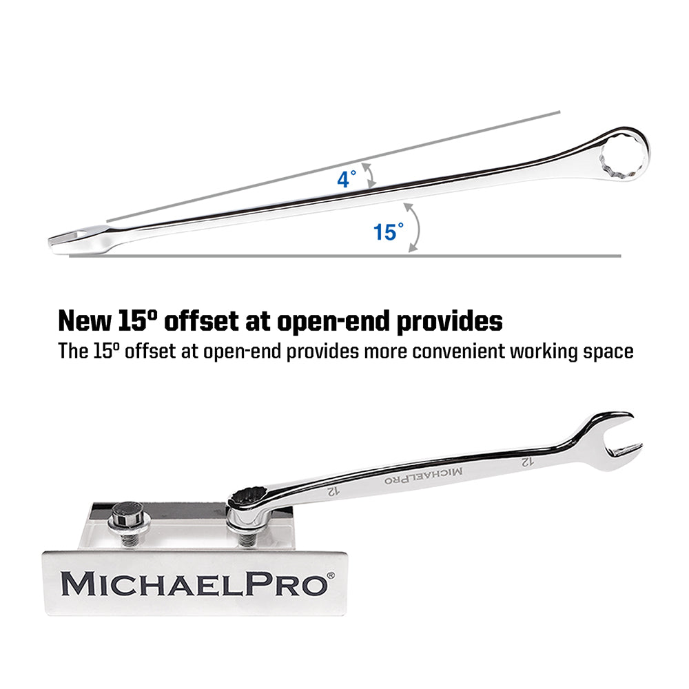 8-piece Combination Wrench Set in Metric Sizes (MP001015) - MichaelPro