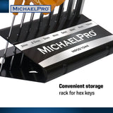 8-Piece Two-Way T-Handle Allen Wrench Set in Metric Sizes with Storage Stand (MP001044) - MichaelPro