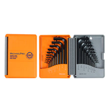  20-Piece Short Arm Hex Key Set with Foldable Organizer in Standard SAE & Metric Sizes (MP001046)