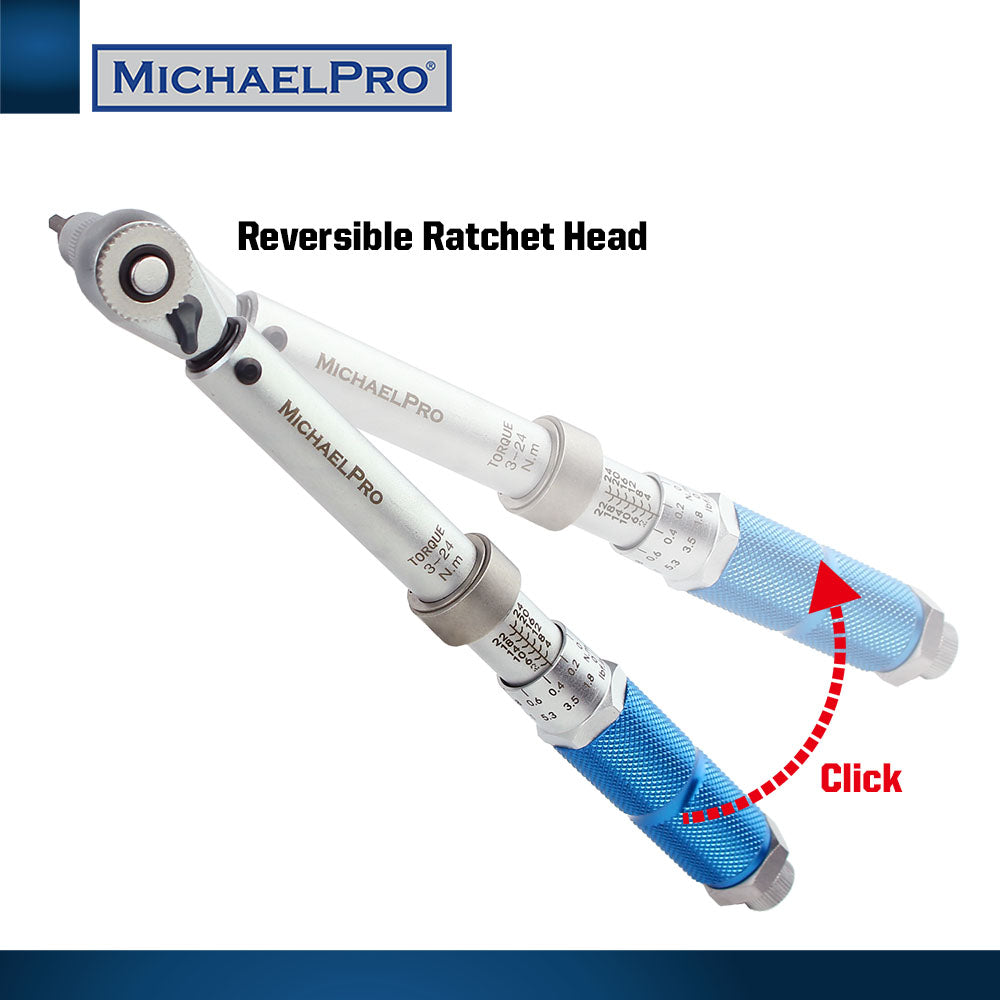 1/4" Drive Click Torque Wrench Set (MP001199) - MichaelPro