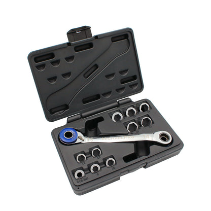 gear wrench set 11-in-1 Ratcheting Wrench with Interchangeable Gear Rings (MP001204) – MichaelPro
