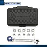 11-in-1 Ratcheting Wrench with Interchangeable Gear Rings (MP001204) - MichaelPro