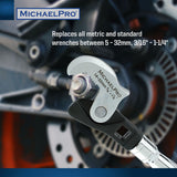 3-Piece Spring-Loaded Auto Size Adjusting Crowfoot Wrench Set (MP001205) - MichaelPro