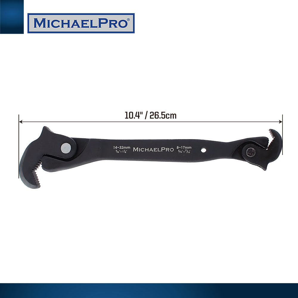 5/16” to 11/4" (8 to 32 mm) Dual Action Auto Size Adjusting Wrench (MP001206) - MichaelPro