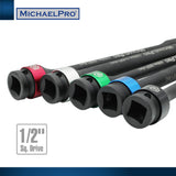 5-Piece 1/2" Drive Torque Limiting Extension Bar Set (MP001207) - MichaelPro