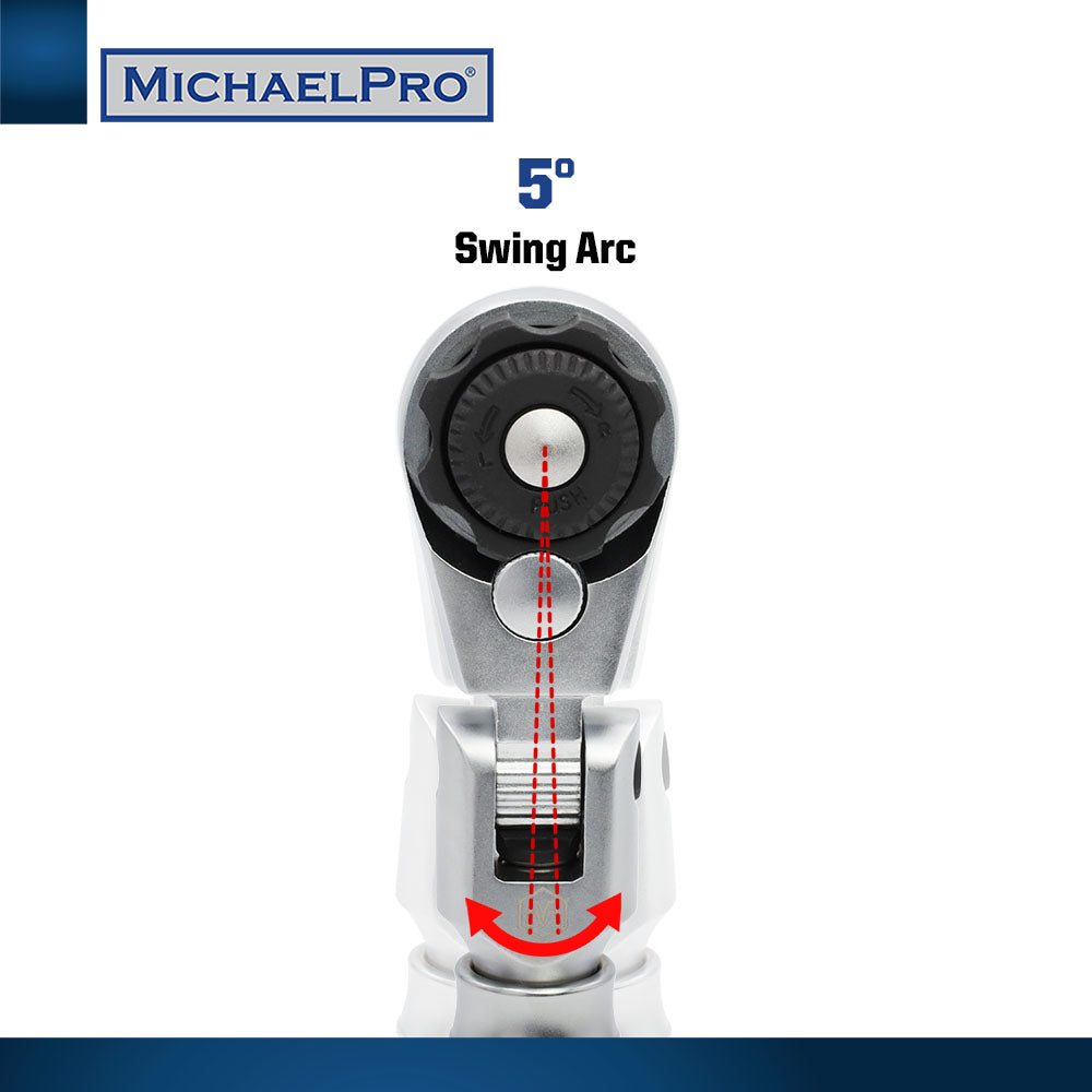 3-Piece Multi-Position Extendable Flex- Head Ratchet Set (MP001210) - MichaelPro