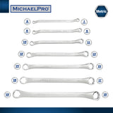 19-Piece Bolt Extractor Offset Wrenches and Cushion Grip Sockets Set in Standard SAE & Metric Sizes (MP001212) - MichaelPro