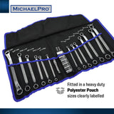 19-Piece Bolt Extractor Offset Wrenches and Cushion Grip Sockets Set in Standard SAE & Metric Sizes (MP001212) - MichaelPro