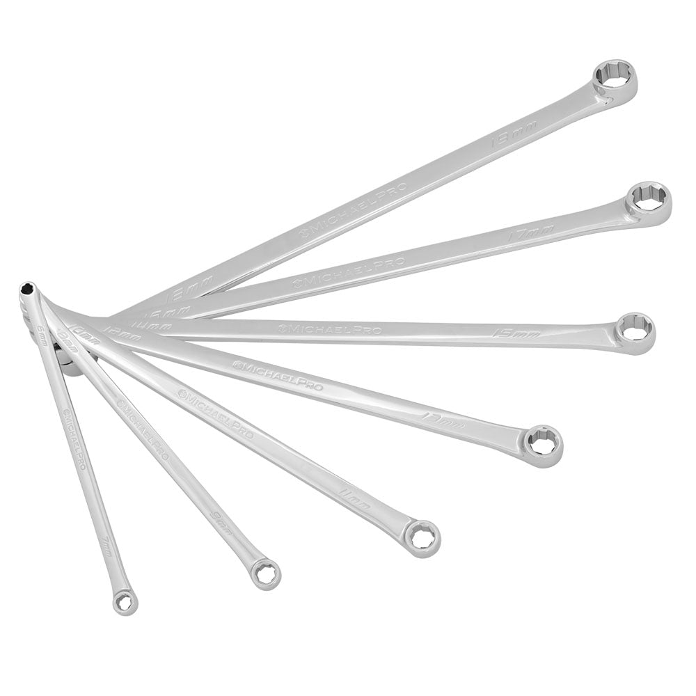 7Piece Extra Long Bolt Extractor Wrench Set in Metric Sizes (MP001213 MichaelPro