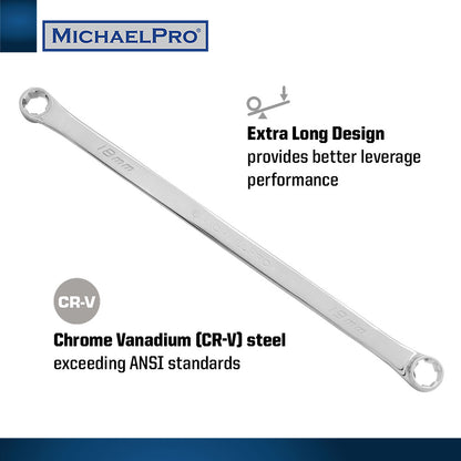 7-Piece Extra Long Bolt Extractor Wrench Set in Metric Sizes (MP001213) - MichaelPro