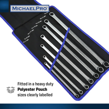 7-Piece Extra Long Bolt Extractor Wrench Set in Metric Sizes (MP001213) - MichaelPro