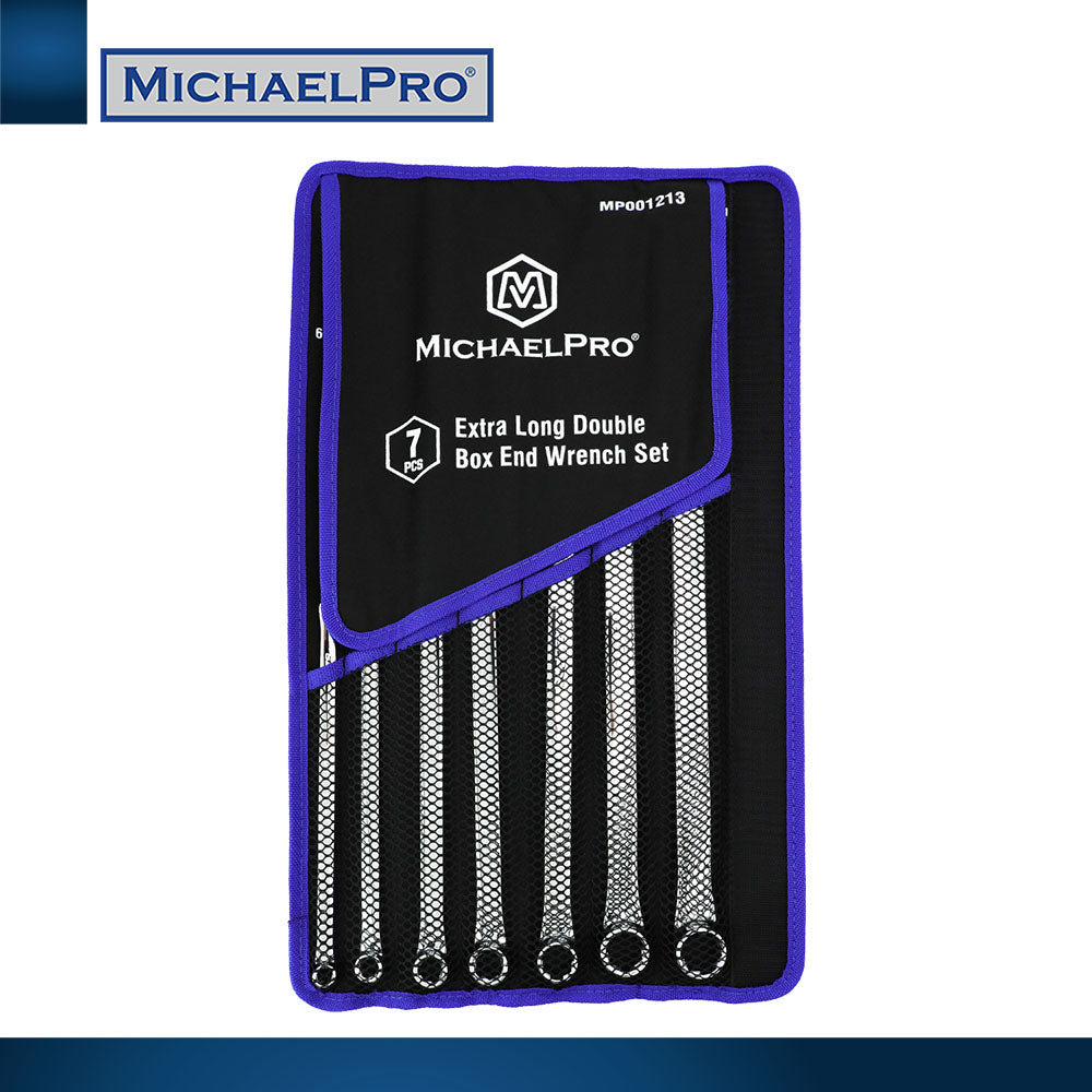 7-Piece Extra Long Bolt Extractor Wrench Set in Metric Sizes (MP001213) - MichaelPro