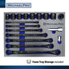 18-Piece Black Oxide Bolt Extractor Offset Wrench and Socket Set in Metric Sizes (MP001218)