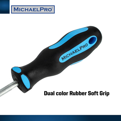 8-Piece Slotted & Phillips Screwdriver Set with Magnetic Tips (MP002008) - MichaelPro