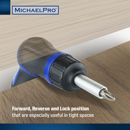 9-in-1 Two-Position Ratcheting Screwdriver (MP002024) - MichaelPro