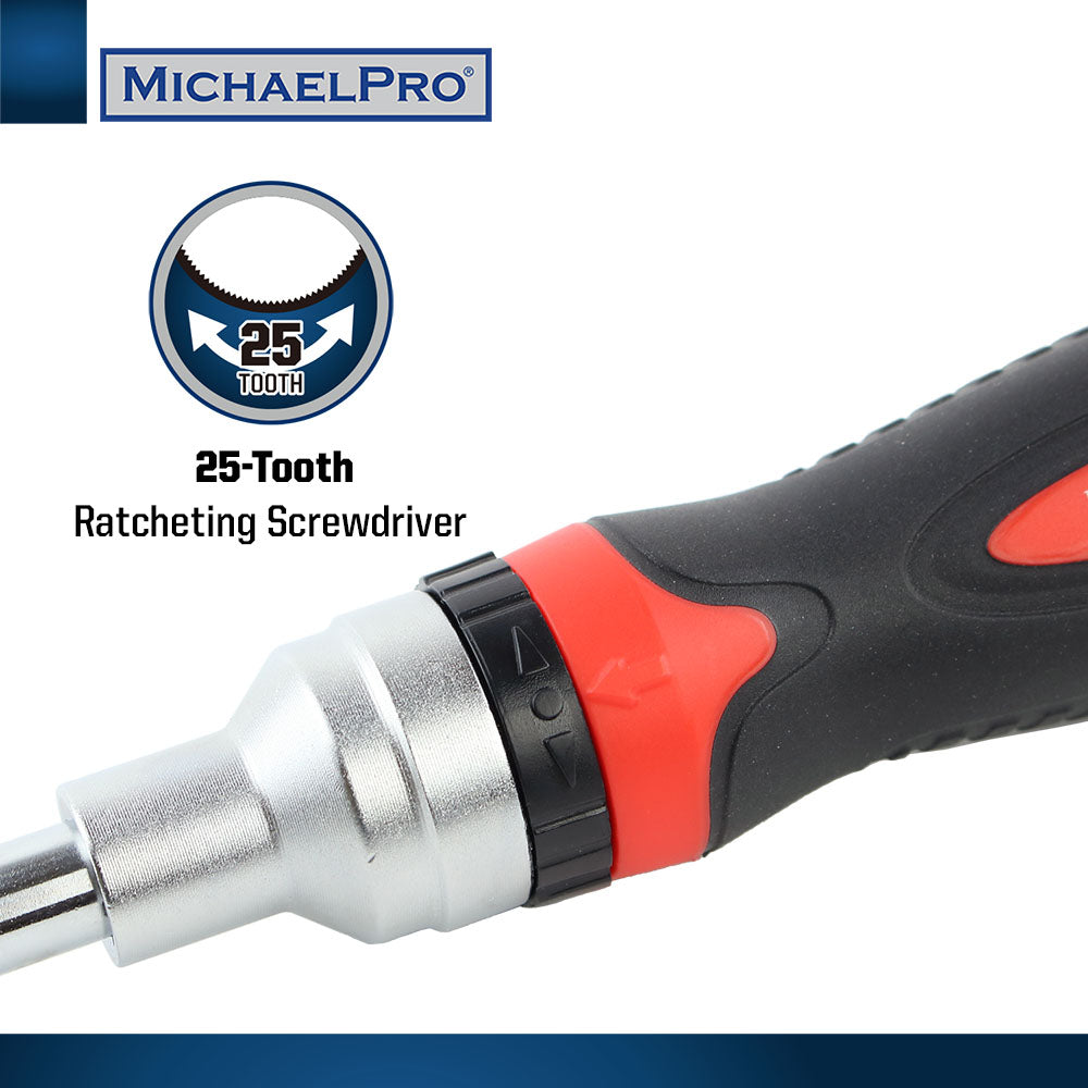 7-in-1 Ratcheting Screwdriver & Nut Driver (MP002025) - MichaelPro