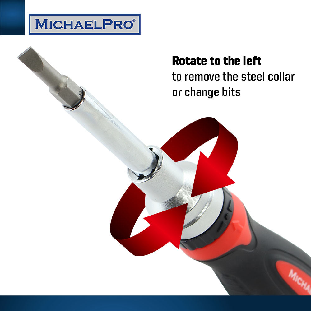 7-in-1 Ratcheting Screwdriver & Nut Driver (MP002025) - MichaelPro