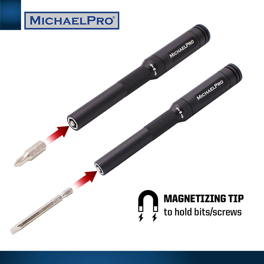 Two-Way Full Aluminum Ratcheting Precision Screwdriver (MP002027) - MichaelPro