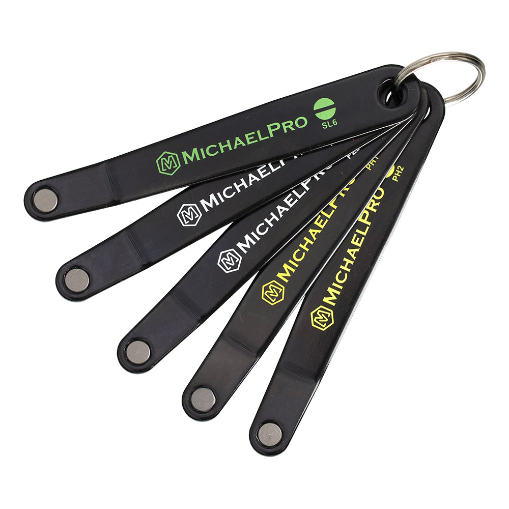 5-Piece Ultra Low Profile Angled Screwdriver Set - Phillips, Slotted, Pozi (MP002028) - MichaelPro