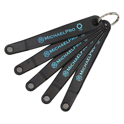 5-Piece Ultra Low Profile Angled Screwdriver Set - Star (MP002029) - MichaelPro