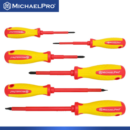 6-Piece VDE Insulated Electricians Screwdrivers Set (MP002030) - MichaelPro