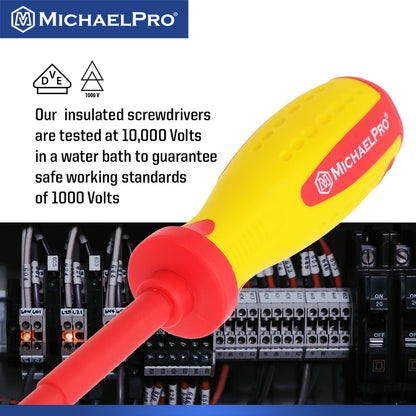 6-Piece VDE Insulated Electricians Screwdrivers Set (MP002030) - MichaelPro