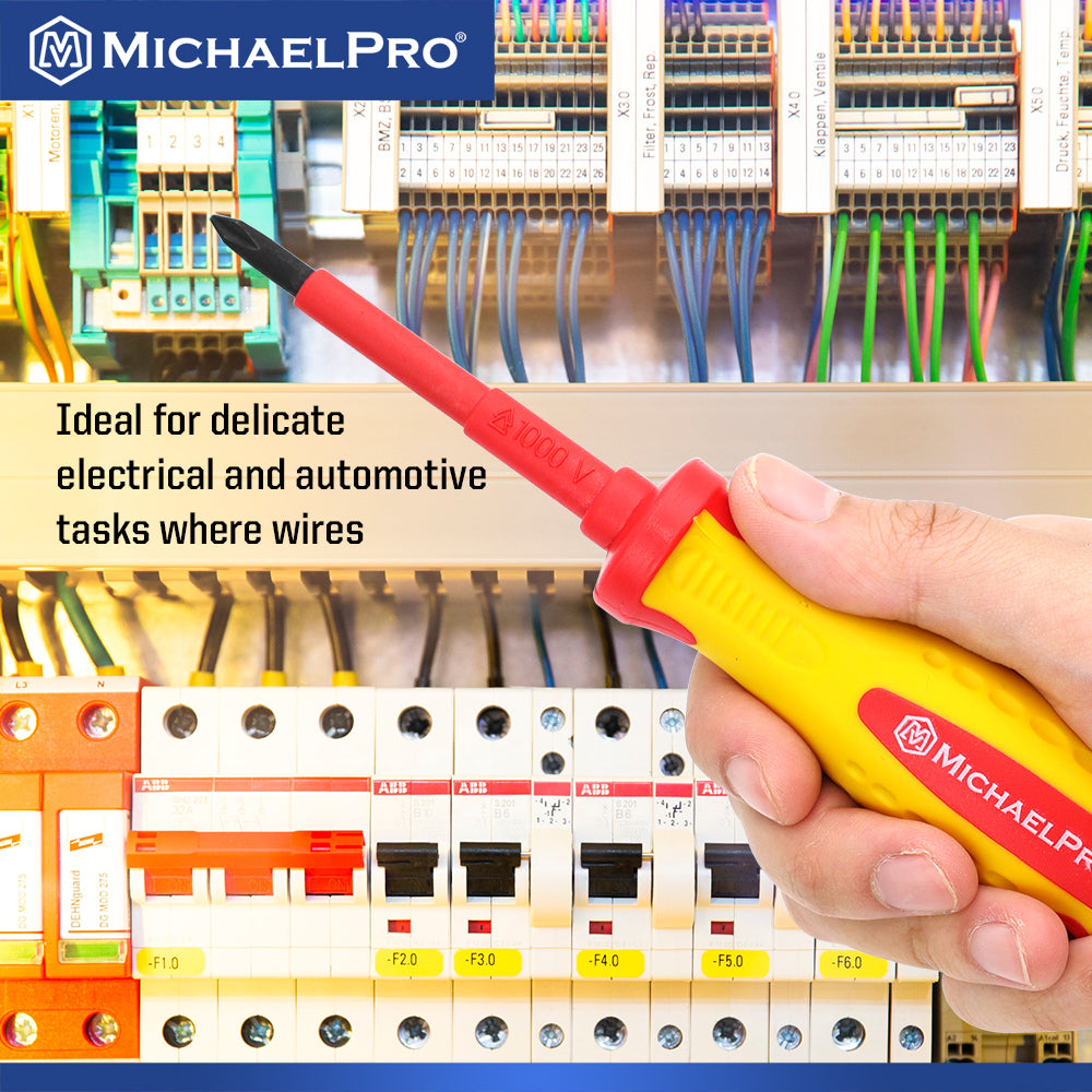 6-Piece VDE Insulated Electricians Screwdrivers Set (MP002030) - MichaelPro