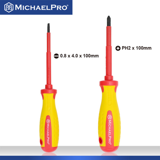 2-Piece VDE Insulated Electricians Screwdrivers Set (MP002031)
