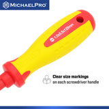 5.5 x 125mm Slotted Head VDE Insulated Electricians Screwdriver (MP002032) - MichaelPro