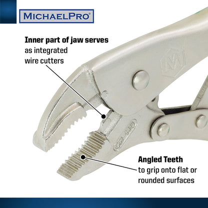 10-Inch Curved Jaw Locking Plier (MP003002) - MichaelPro