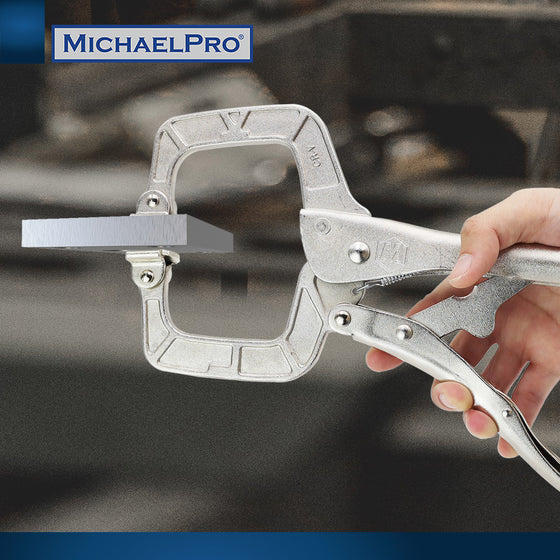 11-Inch Locking C-Clamp with Swivel Pads (MP003063)