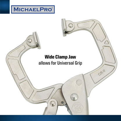 11-Inch Locking C-Clamp with Swivel Pads (MP003063) - MichaelPro