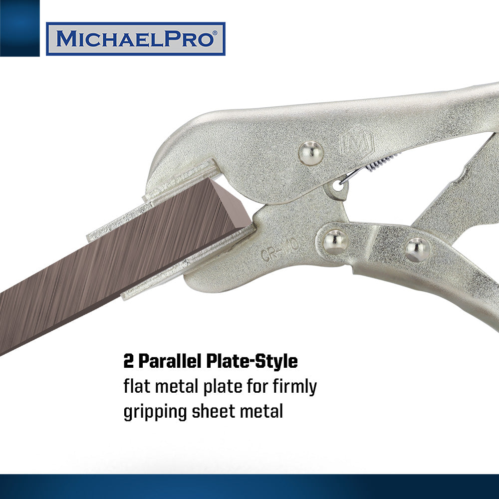 8-Inch Locking Sheet Metal Clamp (MP003064) - MichaelPro