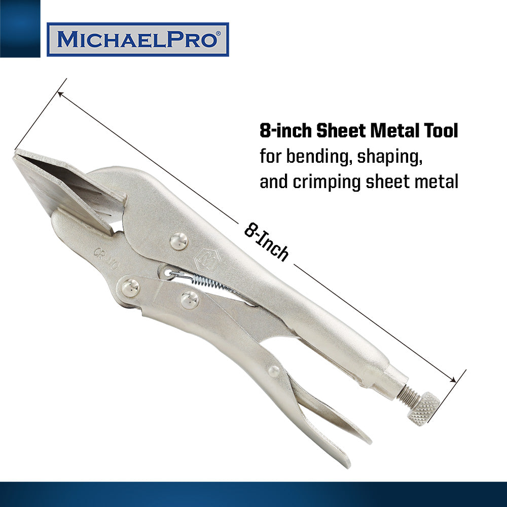 8-Inch Locking Sheet Metal Clamp (MP003064) - MichaelPro