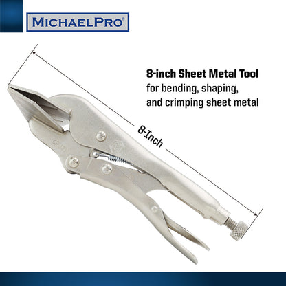 8-Inch Locking Sheet Metal Clamp (MP003064) - MichaelPro