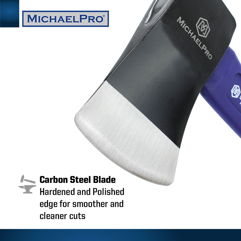 1.5 lb Camping Axe with Shock Absorbing Fiberglass Handle (MP004004) - MichaelPro