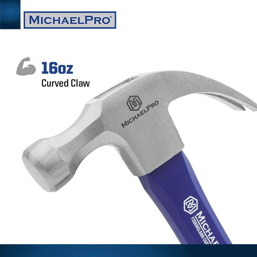 16oz Curved Claw Hammer (MP004005) - MichaelPro