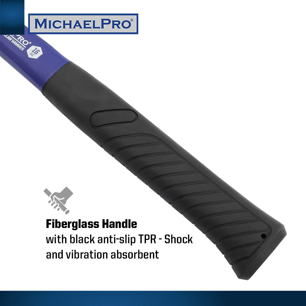 16oz Curved Claw Hammer (MP004005) - MichaelPro