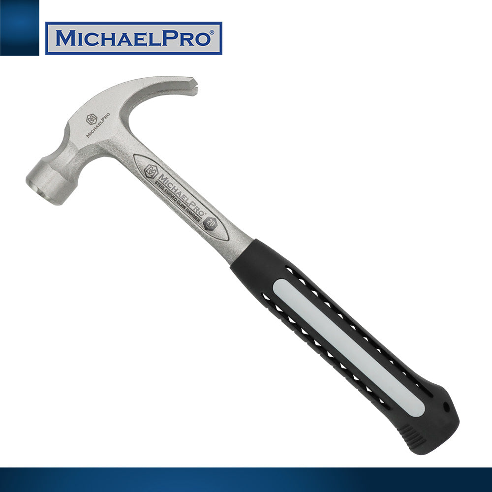 20oz Solid One Piece Steel Curved Claw Hammer (MP004006) - MichaelPro