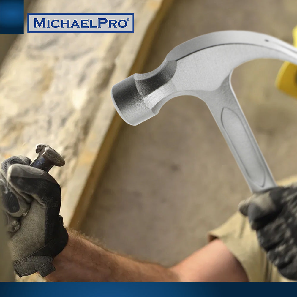 20oz Solid One Piece Steel Curved Claw Hammer (MP004006) - MichaelPro