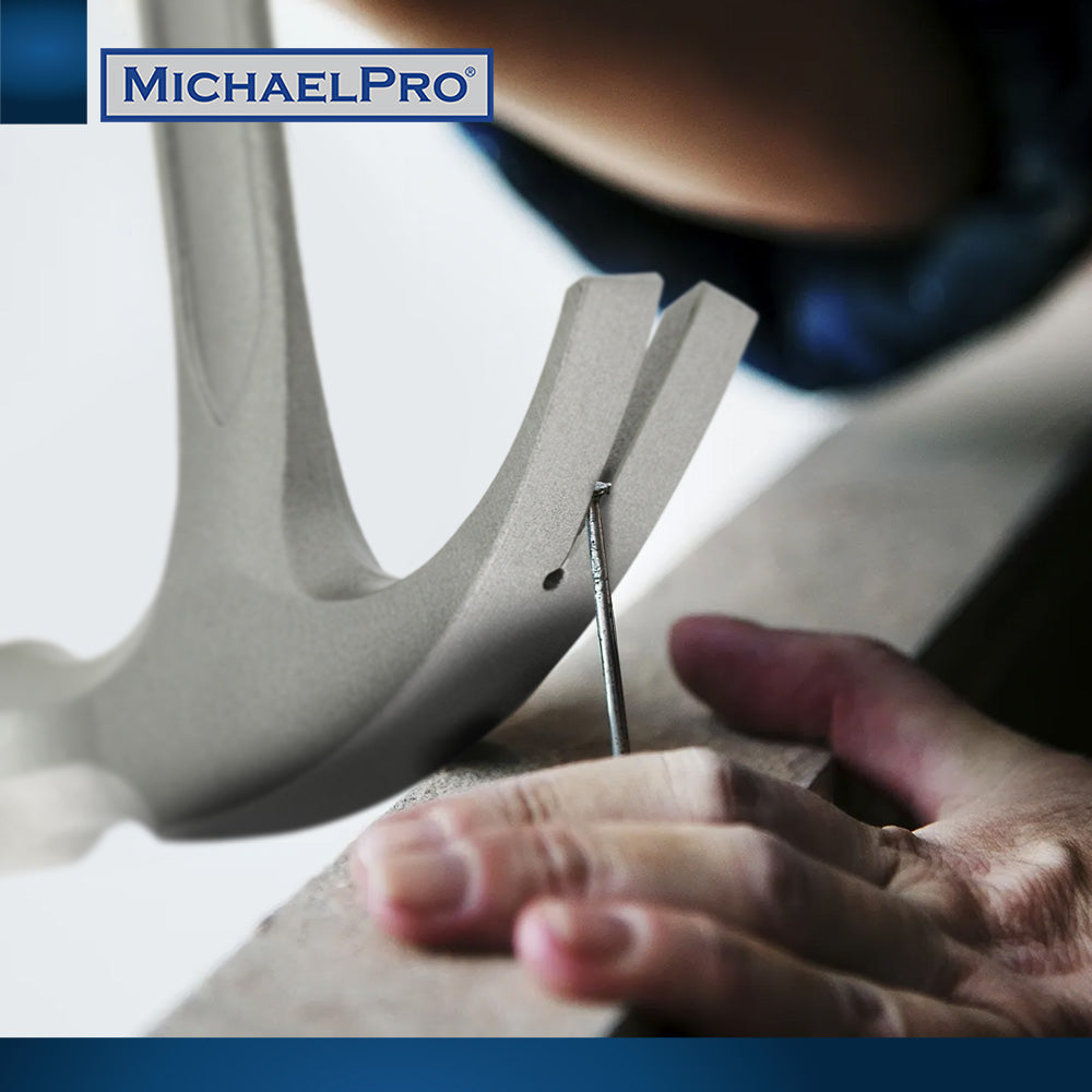 20oz Solid One Piece Steel Curved Claw Hammer (MP004006) - MichaelPro