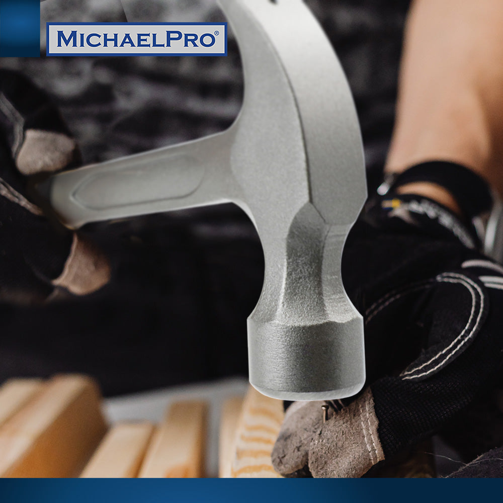 20oz Solid One Piece Steel Curved Claw Hammer (MP004006) - MichaelPro