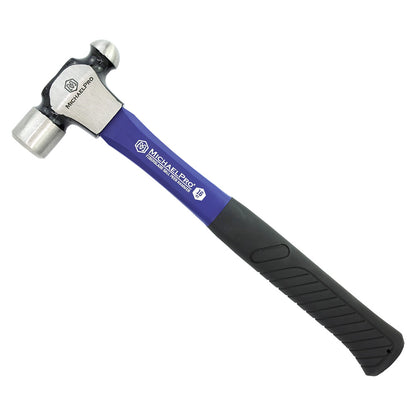 16oz Ball Peen Hammer with Fiberglass Handle (MP004007) - MichaelPro