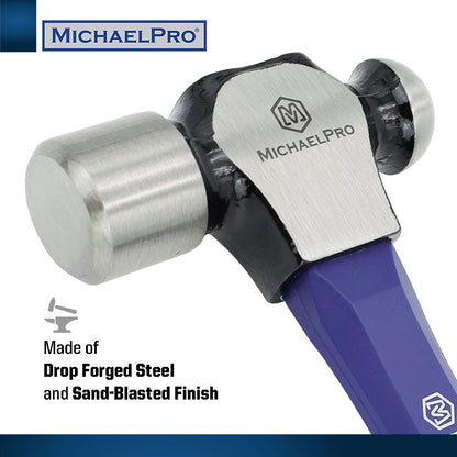 24oz Ball Peen Hammer with Fiberglass Handle (MP004008) - MichaelPro