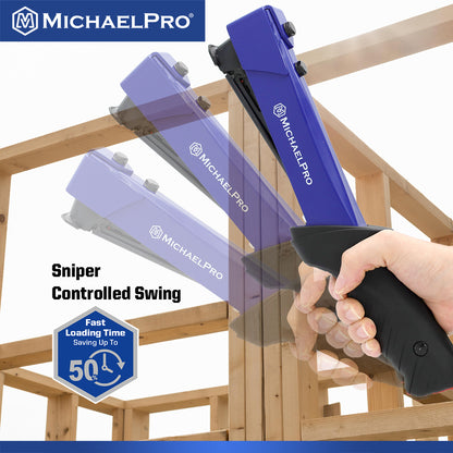 Heavy Duty Hammer Tacker, includes T50 Staples (MP004027) - MichaelPro