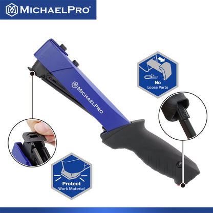 Heavy Duty Hammer Tacker, includes T50 Staples (MP004027) - MichaelPro