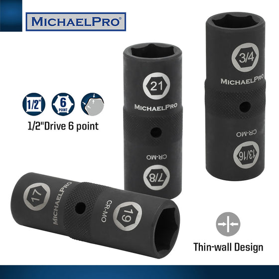 1/2" Drive Impact Grade Flip Lug Nut Socket Set (MP005022)