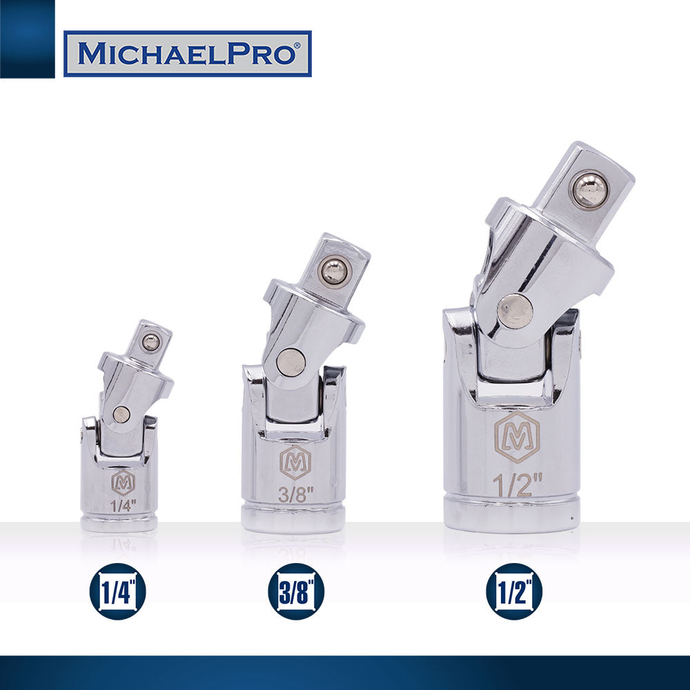 3-Piece Universal Joint Socket Adapter Set (MP005024) - MichaelPro
