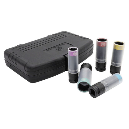 5-Piece 1/2" Drive Power Impact Lug Nut Socket, Damage-Free (MP005030) - MichaelPro