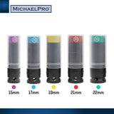 5-Piece 1/2" Drive Power Impact Lug Nut Socket, Damage-Free (MP005030) - MichaelPro